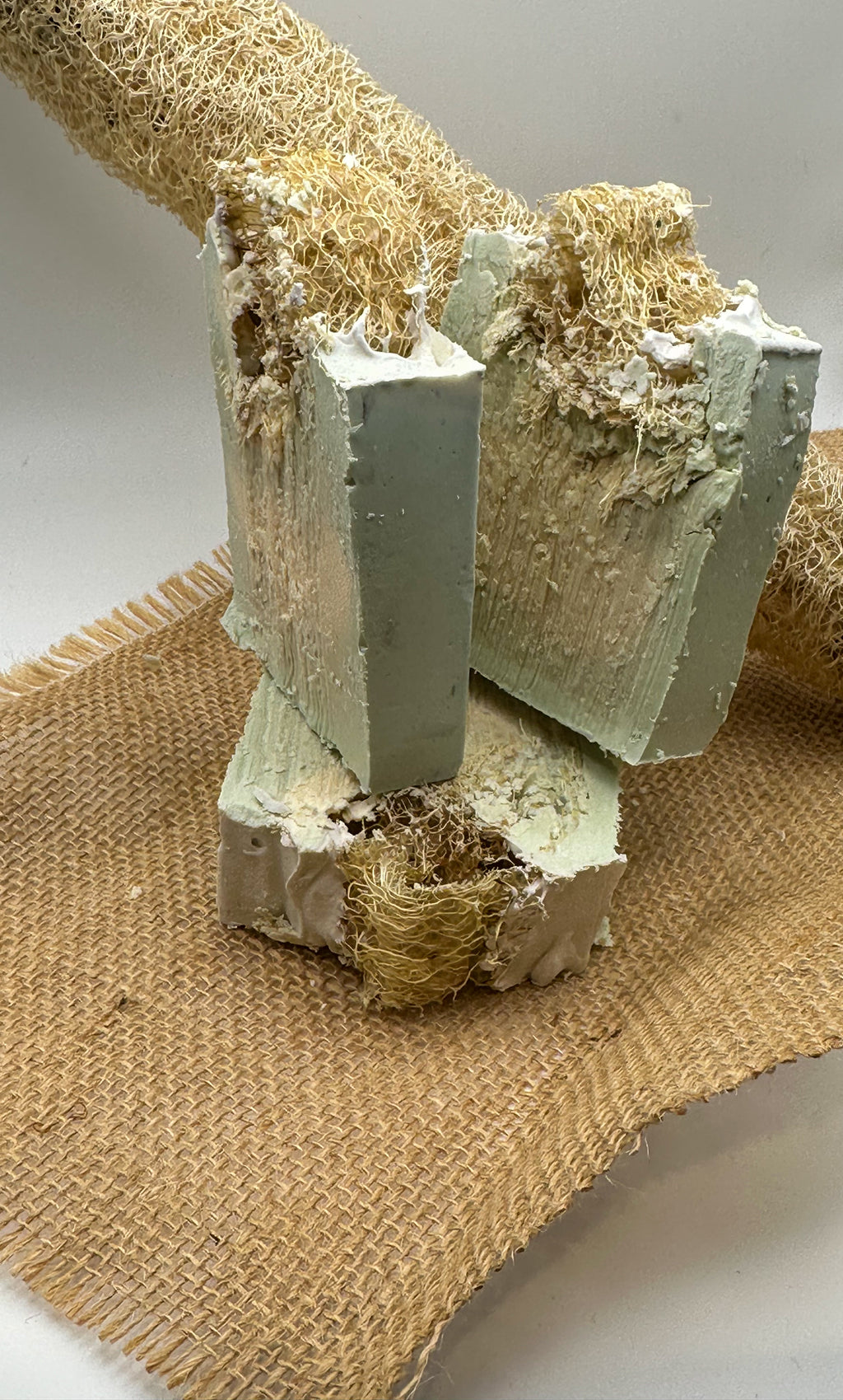 Coconut Lime Verbena Luffa Goat's Milk Soap